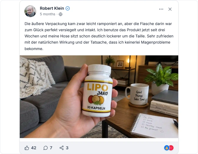 LipoJaro Reviews From Facebook