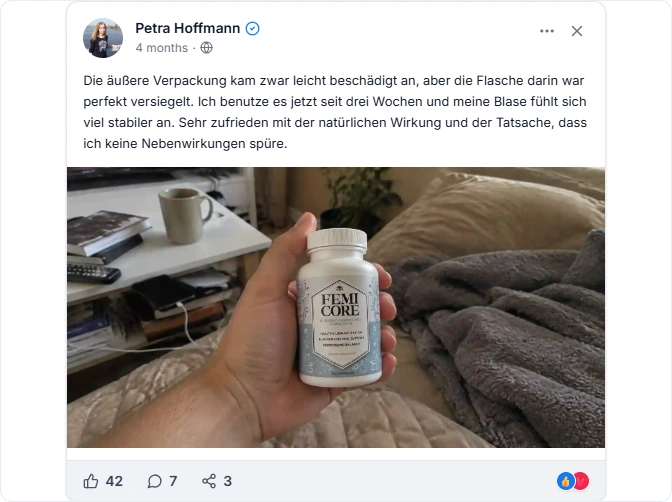 FemiCore Reviews  From Facebook