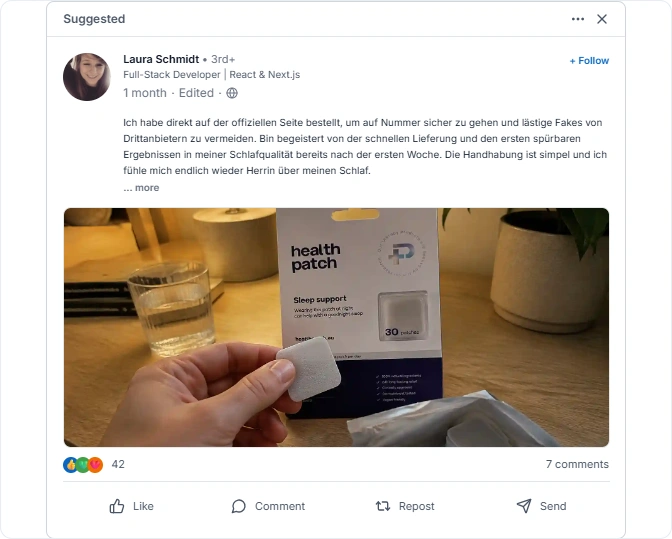 Health Patch Sleep Support Reviews From Linkedln