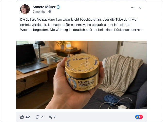 Kinzeno Reviews from Facebook