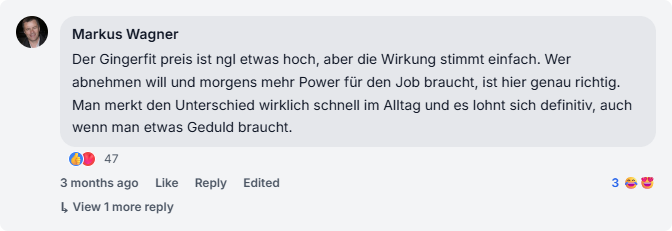 Gingerfit Review From Facebook