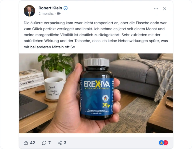 Erexiva Reviews  From Facebook