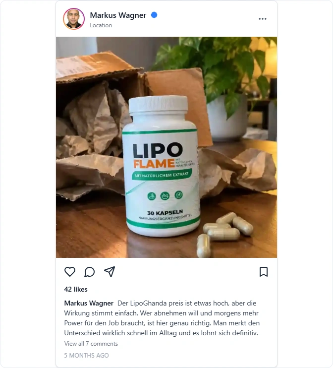 Lipo Ghanda Instagram Erfahrungen