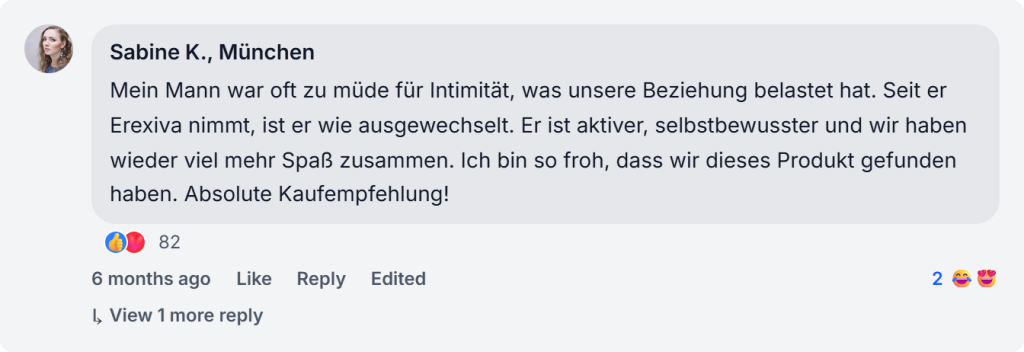 Erexiva Reviews From Facebook