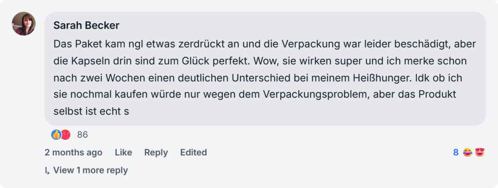 MedicGLP Review From Facebook
