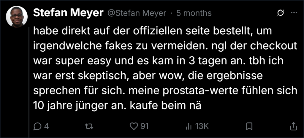 Urostal Review From Twitter