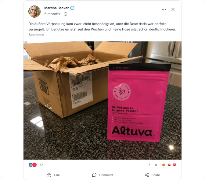 Altuva-Reviews From Facebook