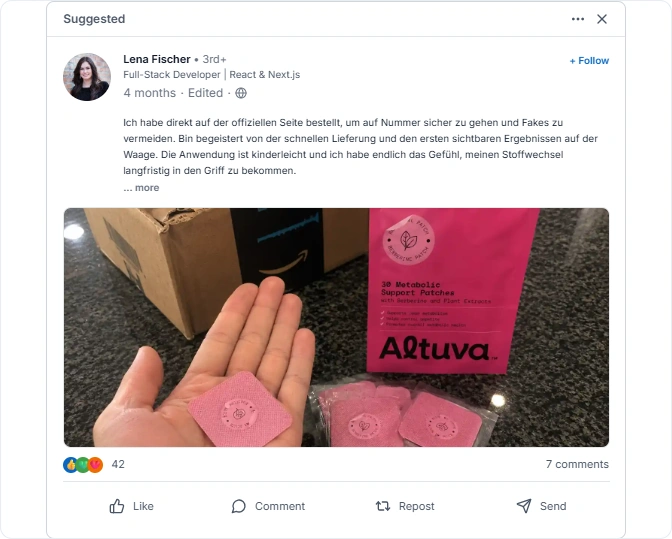 Altuva-Reviews From Linkedln