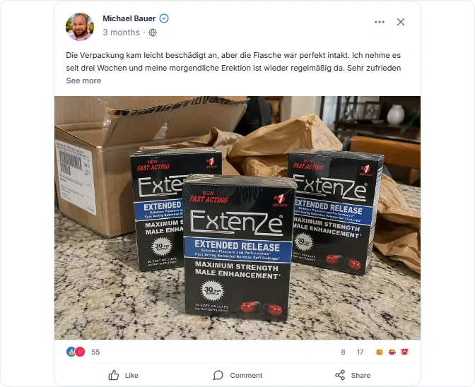 BuyExtenze Reviews From Facebook