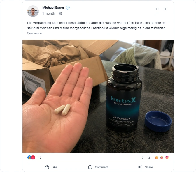 Erectusx Reviews From Facebook