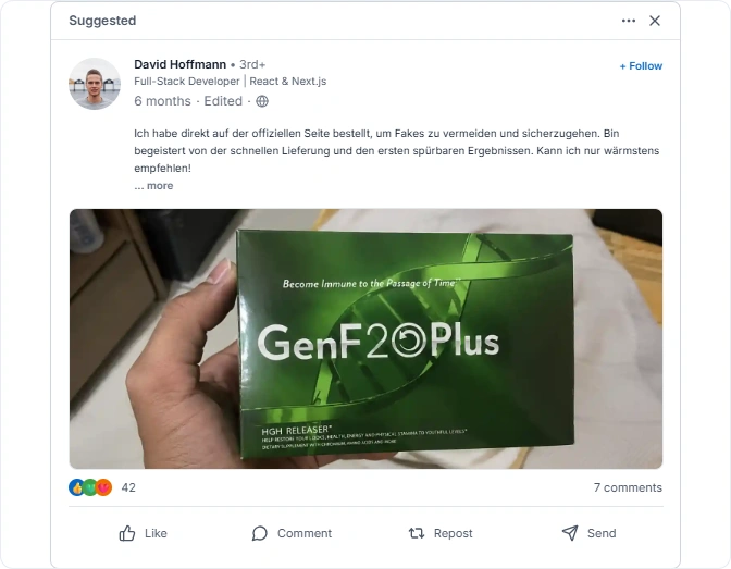 GenF20 Reviews From Linkedln