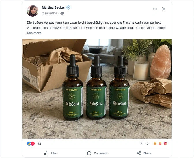 KetoSana Reviews From Facebook