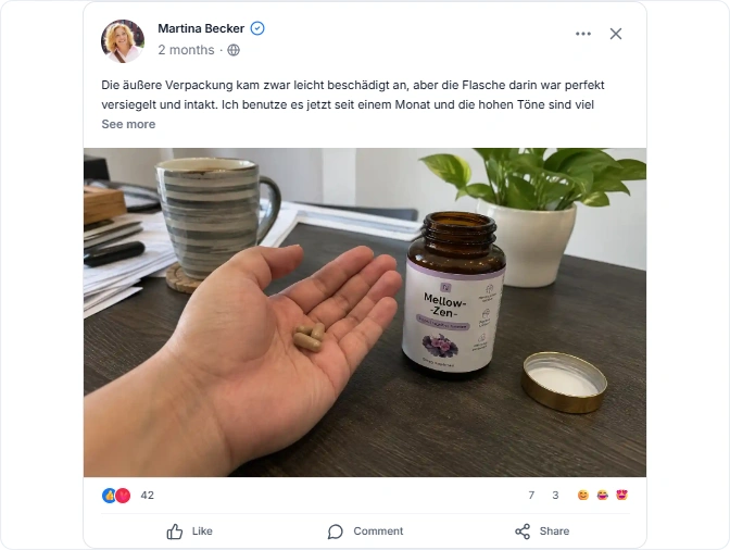 Mellow-Zen Reviews From Facebook