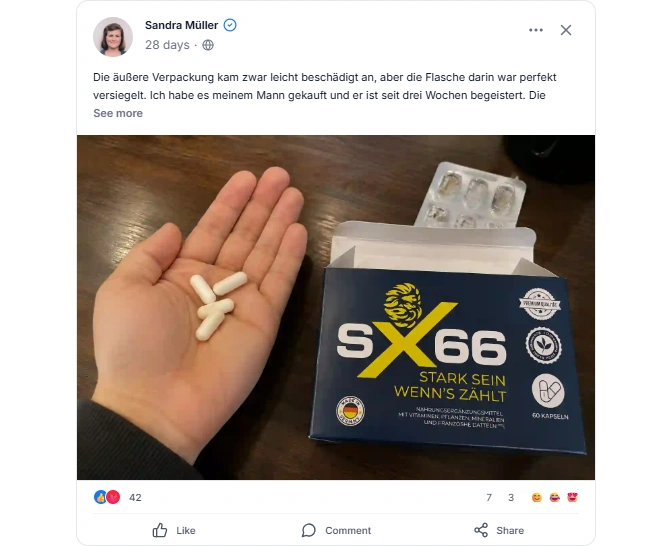 SX66 Reviews from Facebook 