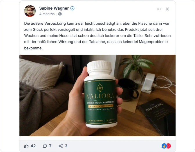 Valiora Reviews From Facebook