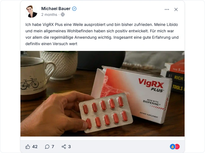 VigRXPlus Reviews From Facebook
