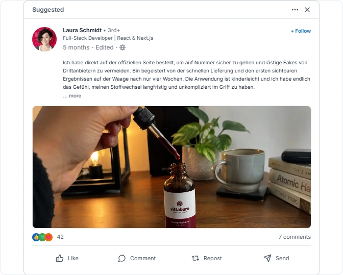Vittaburn Reviews From Linkedln