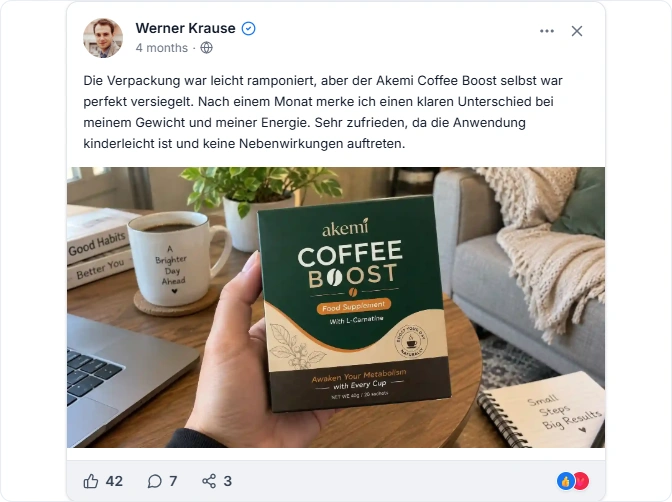 Akemi Coffee Boost Reviews From facebook