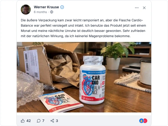CardioBalance Facebook Erfahrungen