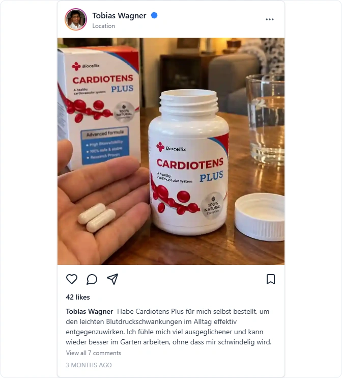 Cardiotens Plus Instagram Erfahrungen