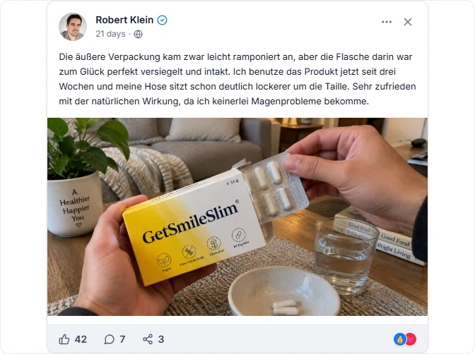 GetSmileSlim Reviews From Facebook