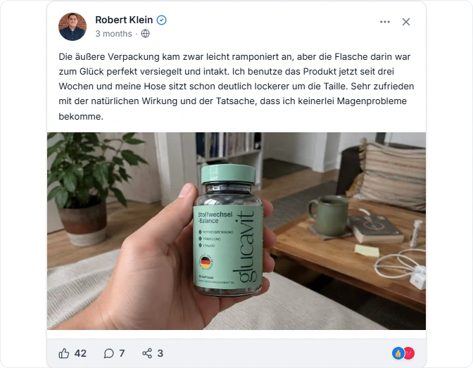 Glucavit Reviews From Facebook