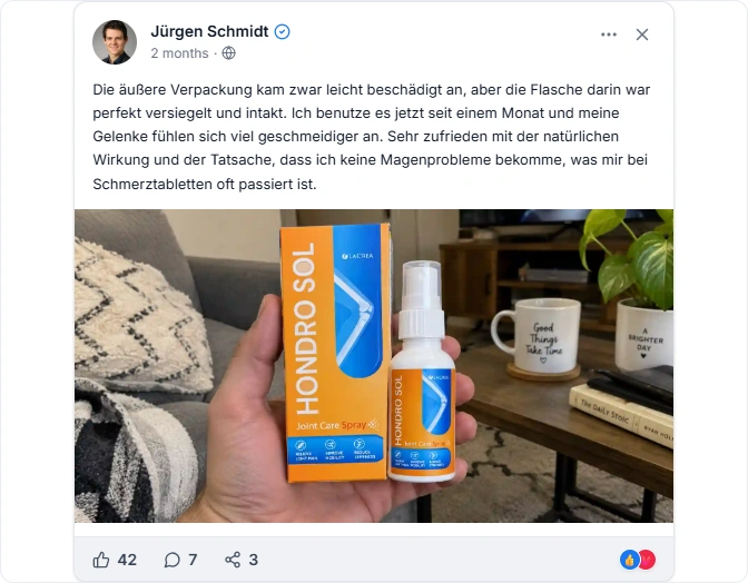 Hondro Sol Reviews From Facebook