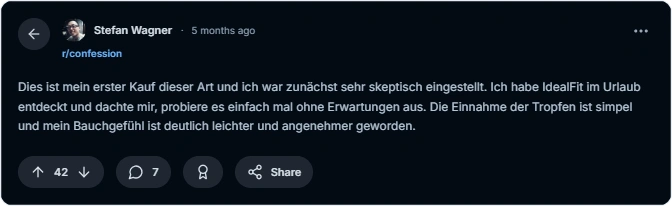 IdealFit Reddit Erfahrungen