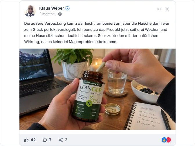 LeanGLP Reviews From Facebook