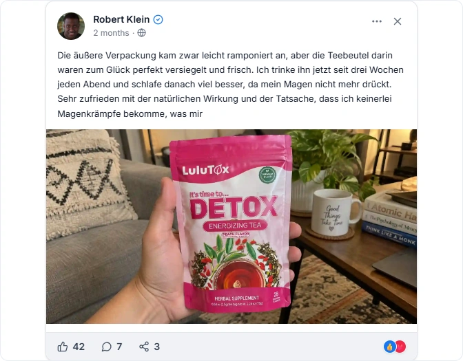 Lulutox Reviews From Facebook