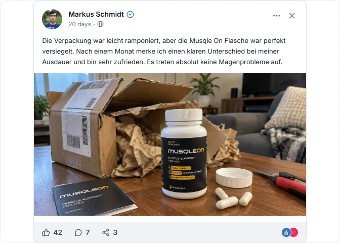 Musqle On Reviews From Facebook