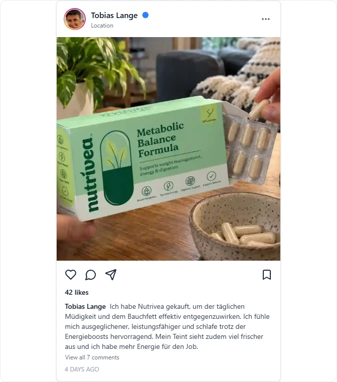 Nutrivea Reviews From Instagram