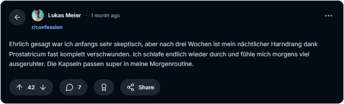 Prostatricum Reviews From Reddit