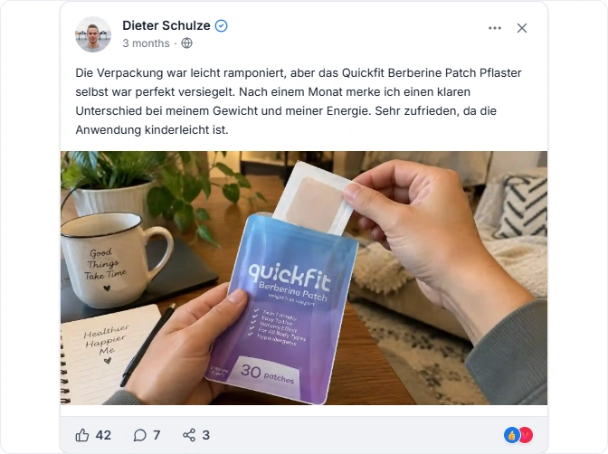 Quickfit-Berberine-Patch- Reviews Facebook