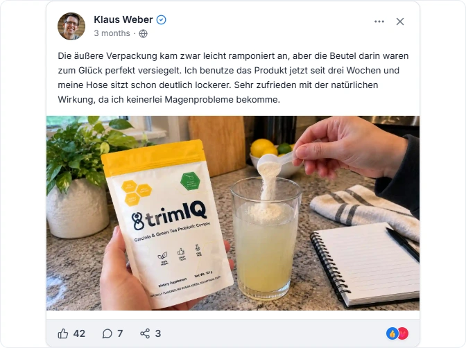 TrimIQ Reviews From Facebook