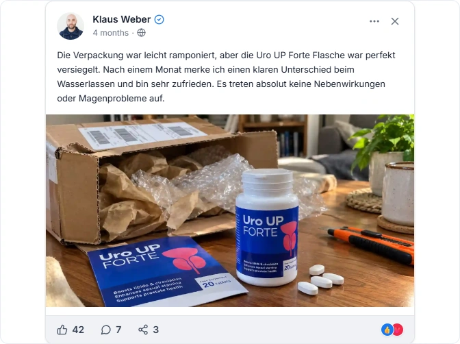 Uro Up Forte Reviews From Facebook