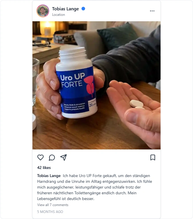 Uro Up Forte Reviews From Instagram