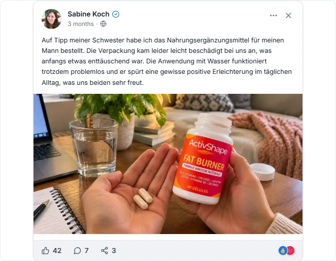 Activ Testo Facebook Erfahrungen