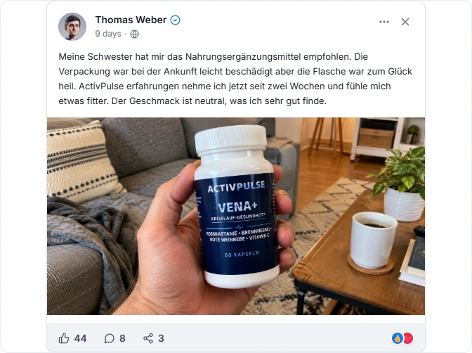 ActivPulse facebook Bewertungen