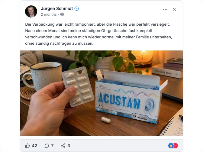 Acustan Facebook Erfahrungen