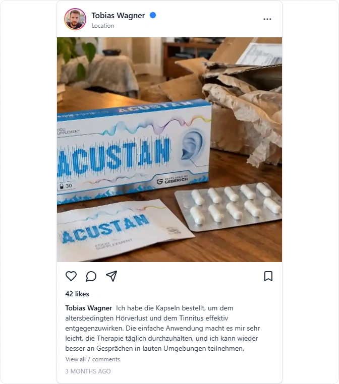Acustan Instagram Erfahrungen