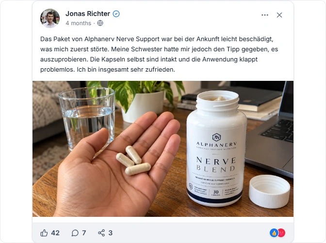 Alphanerv Nerve Support Facebook Erfahrungen