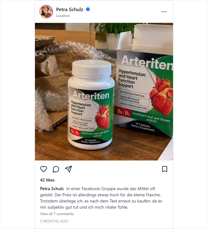 Arteriten Instagram Erfahrungen
