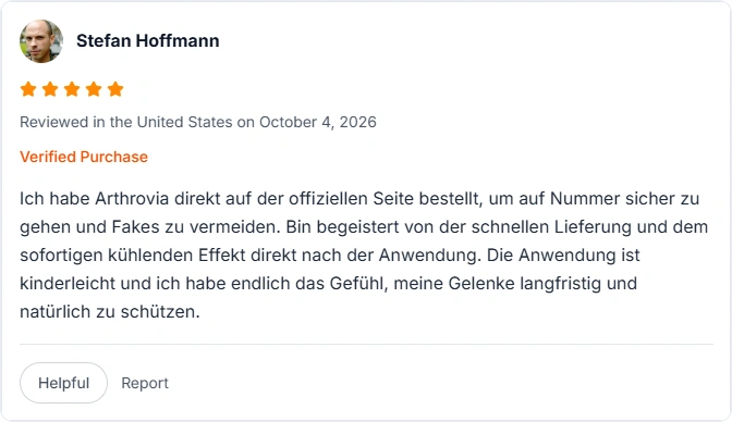 Arthrovia Amazon Erfahrungen