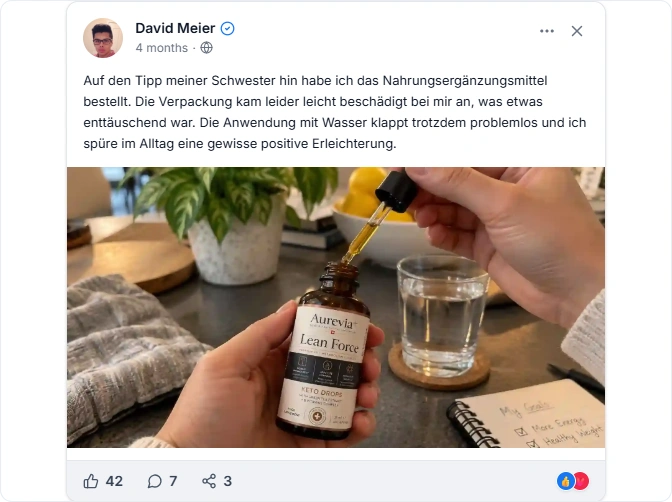 Aurevia Keto Drops Facebook Erfahrungen