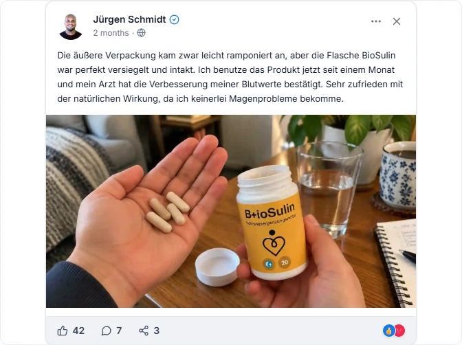 BioSulin Facebook Erfahrungen