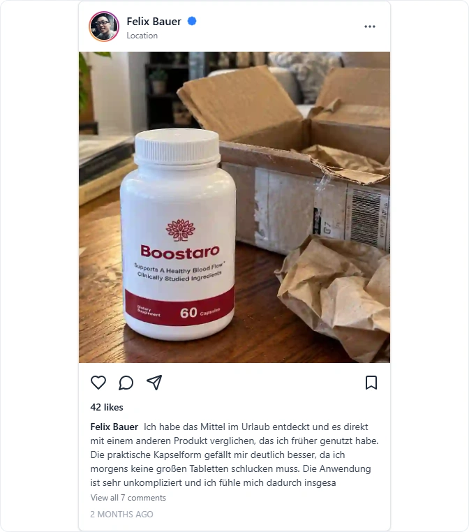 Boostaro Instagram Erfahrungen
