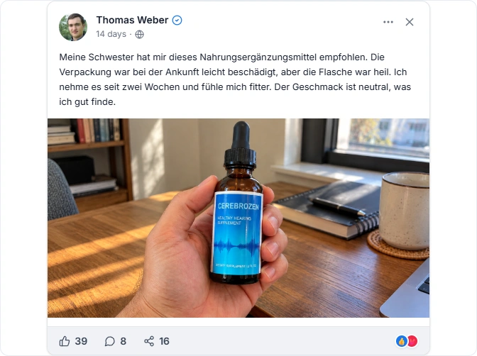 Cerebrozen facebook Erfahrungen
