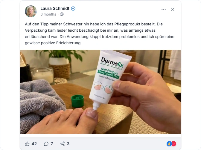 DermaFix Fungus Treatment Gel facebook Erfahrungen