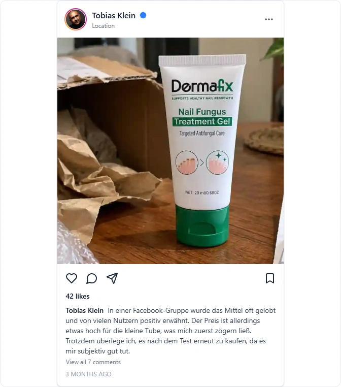 DermaFix Fungus Treatment Gel Instagram Erfahrungen